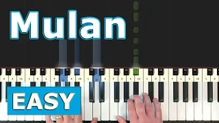 Mulan - I'll Make A Man Out Of You - Piano Tutorial EASY - [Sheet Music]