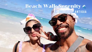 Relaxing Beach Walk in Antigua | Celebrating at Pineapple Beach Club - Serene Ocean Sounds