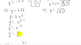 Calculus - Finding the Derivative Using the Power Rule