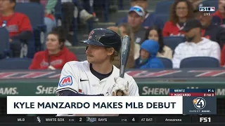 Kyle Manzardo makes MLB debut