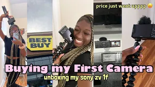 BUYING MY FIRST CAMERA ♡ | Sony Zv1f + unboxing