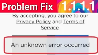 1.1.1.1 App Fix An unknown error occurred & Not Working Problem Solve | Noman Tech