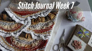 Finish this page with Split Stitch and Ladder Stitch.  The Winner of the Draw is Announced!