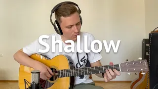 Shallow - Lady Gaga, Bradley Cooper - A Star Is Born - Acoustic Guitar Cover + Free Tabs