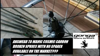 MAVIC COSMIC CARBONE -ANSWEAR TO BROKEN CARBON SPOKES WHICH CAN T BE FOUND IN MARKET AS SPARES??!