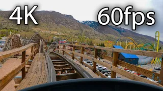 Roller Coaster front seat on-ride 4K POV @60fps Lagoon