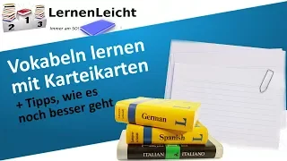 Tipps, wie du einfach viele Vokabeln mit Karteikarten lernst | LernenLeicht