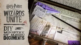 Wizards Unite Ministry of Magic Documents - Harry Potter DIY