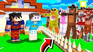 BASE SEGURA VS APOCALIPSE DE ANIMATRONICS NO MINECRAFT! (FNAF)