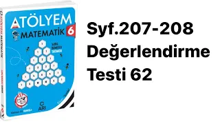 6. SINIF ATÖLYEM S.207-208 DEĞERLENDİRME TESTİ 62