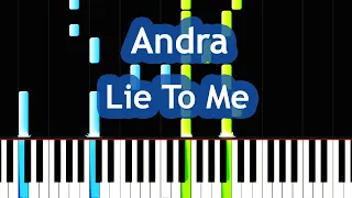 Andra - Lie To Me Piano Tutorial