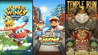 iGameBox🤩Subway Surfers Singapore│Temple Run 2│Super Wing HD Gameplay For Kid#1