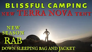 NEW TERRA NOVA TENT + RAB DOWN SLEEPING BAG TEST Wild Camping Solo UK Meeting Subscribers #ad