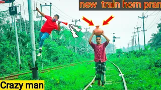 Update Viral Train Horn Prank 2023 || Best Of Train Horn Prank Reaction on Public Razu prank tv