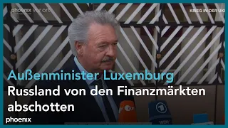 Ukraine-Krieg: Statement von Jean Asselborn (Außenminister Luxemburg) am 25.02.22