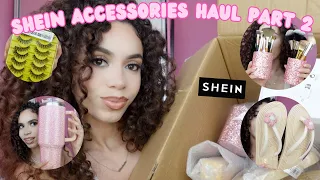 SHEIN ACCESSORIES HAUL 2023 | PART 2 (lashes , cute hair accessories, makeup brushes, etc )