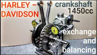 How to change motorcycle connecting rod kit crank from Harley Davidson .