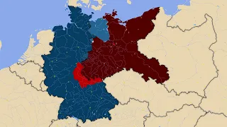 West Germany vs Greater East Germany (1980) #mapping #war #alternatehistory #alternatefuture #shorts