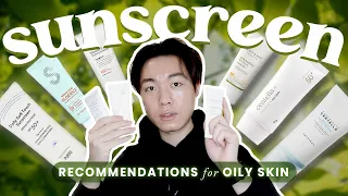 My Favorite SUNSCREENS ☀️ oily skin • CosRx, Mixsoon, Purito, Skin1004 & more 💦 Korean Skincare