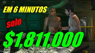 GTA ONLINE CAYO PERICO SOLO $1,811,000 EM 6 MINUTOS