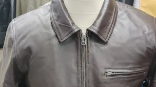 Best Classic brown leather collar jacket mens |Genuine Lambskin Leather Jacket