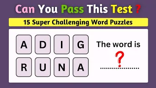 Advanced Level Super-Challenging English Word Puzzle