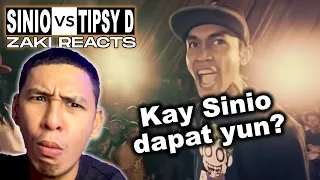 𝐙𝐚𝐤𝐢 𝐑𝐞𝐚𝐜𝐭𝐬 - Tipsy D vs Sinio | Kay Sinio dapat yun?