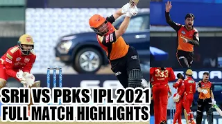 SRH vs PBKS 2021 HIGHLIGHTS l IPL 2021 HIGHLIGHTS TODAY