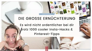 Die Ernüchterung beim Thema Ordnung: Warum Insta & Co-Tipps nicht das gewünschte Ergebnis bringen