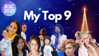 Junior Eurovision 2021: My Top 9 [New:🇷🇺]