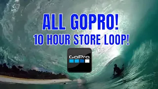 ALL GOPRO: 10 HOUR STORE LOOP SURFING BODYBOARDING AND SHOREBREAK🌊