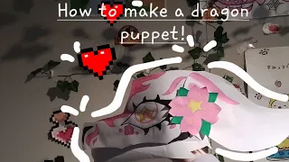 How to make a paper dragon puppet! | Tutorial