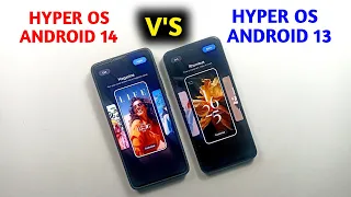 Hyper OS Android 14 V's hyper OS Android 13 Full comparison features lite features 🔥