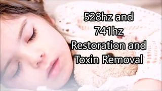 528Hz Anxiety 741Hz Heal While You Sleep Meditation to Maximise Cell Repair Regeneration 8 hours