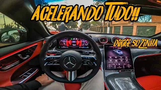 NOVA MERCEDES CLASSE C 2022 DIRIGINDO SOZINHA NO TRANSITO!!🔥🚀 ME SURPREENDEU