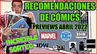 RECOMENDACIONES DE COMICS | Previews Abril 2022