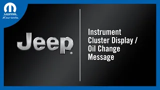 Instrument Cluster Display / Change Oil Message | How To | 2023 Jeep Cherokee