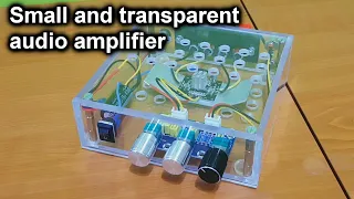 Small and transparent audio amplifier 15W+15W