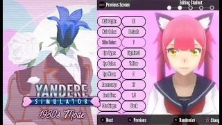 New Custom Mode! Customize Characters, Routines and More! | Yandere Simulator 1980s Mode