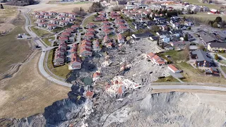 Quick clay landslide, Gjerdrum Norway.