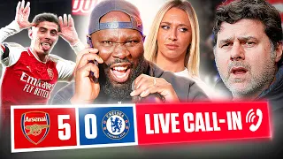 EMBARRASSING | Arsenal 5-0 Chelsea POST GAME | LIVE CALL IN @kgthacomedian & Abbi Summers