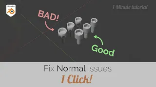 Fix Normal Issues with 1 Click // FREE Blender script