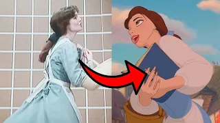 Beauty and the Beast (1991) behind the scenes – live action references (rare footage)