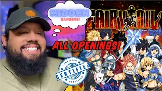 FIRST TIME REACTING TO ALL FAIRY TAIL OP! (1-26)| Playlist Worthy !