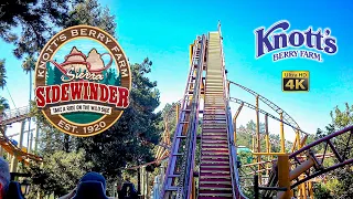 August 2022 Sierra Sidewinder Spinning Roller Coaster On Ride 4K POV Knott's Berry Farm