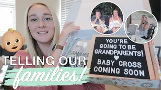 TELLING OUR FAMILY WE'RE PREGNANT! (first baby announcement + telling our parents) || KYLIE + JACOB