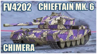 FV4202, Chieftain Mk. 6 & Chimera • WoT Blitz Gameplay