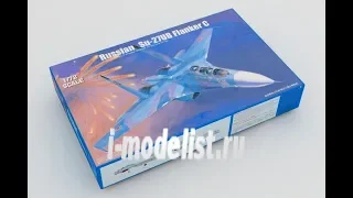 Первая часть сборки модели самолета "Су-27УБ" фирмы "Trumpeter" в 1/72 масштабе.