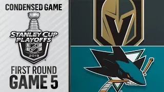 Vegas Golden Knights vs San Jose Sharks R1, Gm5 apr 18, 2019 HIGHLIGHTS HD
