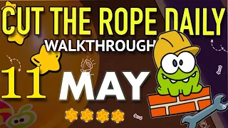 Cut The Rope Daily May 11 | #walkthrough  | #10stars | #solution